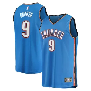 Alex Caruso Oklahoma Collectible City Thunder Fast Break Replica Player Jersey Icon Edition Blue