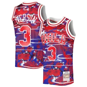 Allen Iverson Philadelphia 76ers 1996/97 Hardwood Classics Lunar New Year Éclatant Swingman Jersey Red