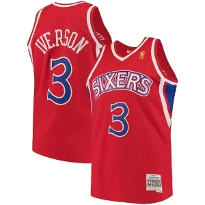 Allen Iverson Philadelphia 76ers 1996/97 Hardwood Classics Swingman Éclatant Jersey Red/White