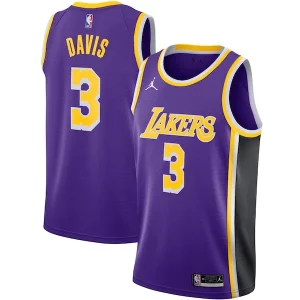 Anthony Davis Commémoratif Los Angeles Lakers Jordan Brand 2020/21 Swingman Jersey Statement Edition Purple