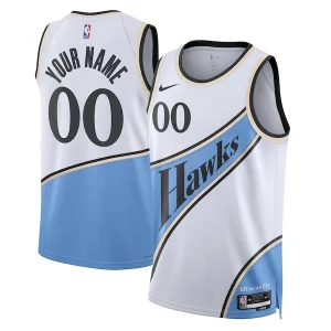 Atlanta Hawks Nike Unisex 2024/25 Incontournable Custom Swingman Jersey City Edition White