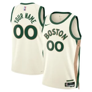 Boston Celtics Nike Unisex 2023/24 Custom Swingman Captivant Jersey White City Edition