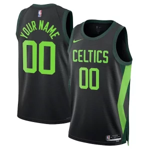 Boston Celtics Nike Unisex 2024/25 Custom Swingman Jersey Authentique City Edition Black