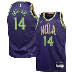 Brandon Ingram New Orleans Pelicans Nike Youth 2024/25 Swingman Player Jersey City Edition Commémoratif Purple