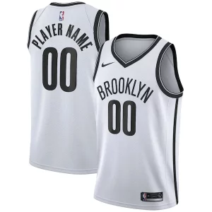 Brooklyn Nets Nike 2020/21 Swingman Custom Jersey Association Uniques Edition White