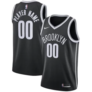 Brooklyn Nets Nike 2020/21 Swingman Charming Custom Jersey Icon Edition Black