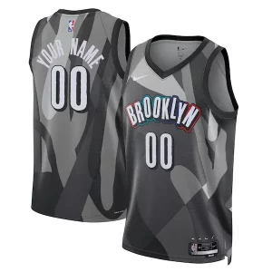 Brooklyn Commémoratif Nets Nike Unisex 2024/25 Custom Swingman Jersey City Edition Gray