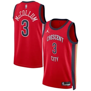 CJ McCollum New Orleans Pelicans Jordan Brand Uniques Unisex Swingman Jersey Statement Edition Red