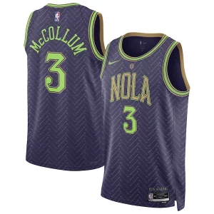 CJ McCollum New Orleans Pelicans Nike Dashing Unisex 2024/25 Swingman Player Jersey City Edition Purple