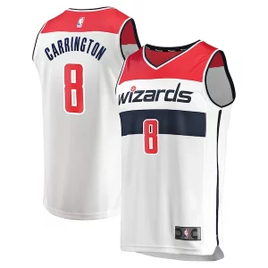 Carlton Admirable Carrington Washington Wizards Youth Fast Break Replica Player Jersey Association Edition White