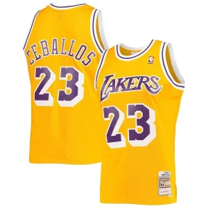 Cedric Ceballos Los Angeles Lakers 1994/95 Hardwood Classics Swingman Jersey Distingué Gold