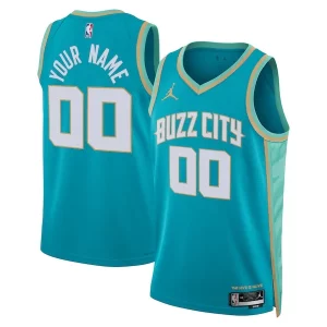 Charlotte Classique Hornets Jordan Brand Unisex 2023/24 Custom Swingman Jersey Teal City Edition