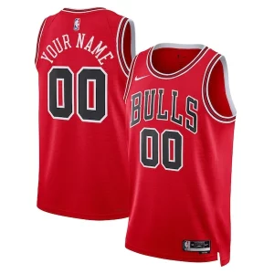 Chicago Bulls Nike Unisex Swingman Custom Jersey Red Icon Premium Edition