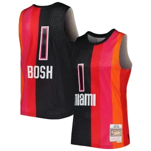 Chris Bosh Miami Heat Premium Hardwood Classics 2011/12 Split Swingman Jersey Black/Red