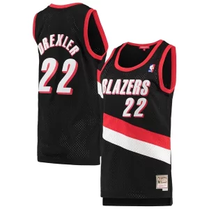 Clyde Drexler Portland Trail Blazers Women's 1991/92 Éclatant Hardwood Classics Swingman Jersey Black