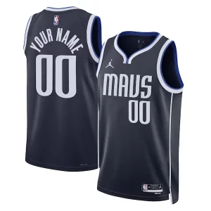 Dallas Mavericks Jordan Brand Unisex 2022/23 Swingman Custom Jersey Statement Edition Collectible Navy