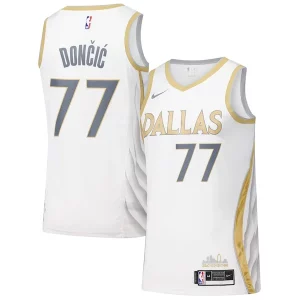 Dallas Mavericks Nike Swingman Player Éclatant Jersey City Edition White