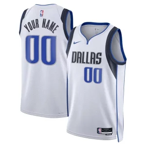 Dallas Mavericks Nike Unisex Prime Swingman Custom Jersey White Association Edition