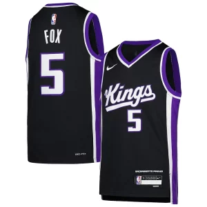 De'Aaron Fox Sacramento Collectible Kings Nike Youth Swingman Jersey Icon Edition Purple