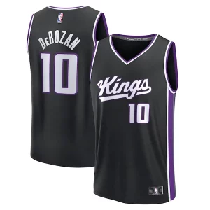 DeMar DeRozan Sacramento Kings Fast Break Replica Player Jersey Icon Bold Edition Black