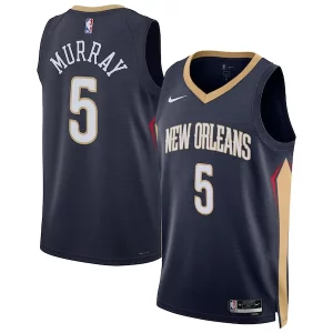 Dejounte Murray New Dashing Orleans Pelicans Nike Unisex 2024 Offseason Addition Nike Swingman Jersey Navy