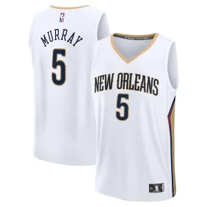 Dejounte Murray New Orleans Pelicans Fast Break Replica Player Jersey Authentique Association Edition White