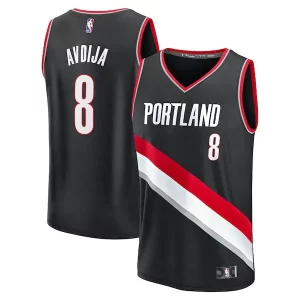Deni Avdija Portland Trail Blazers Fast Break Replica Player Jersey Icon Edition Black Bold