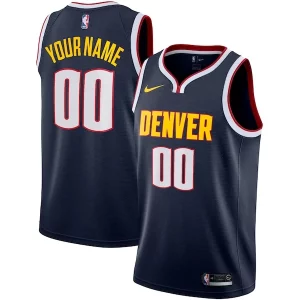 Denver Nuggets Nike 2022/23 Swingman Custom Jersey Luxueux Icon Edition Navy