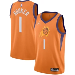 Devin Élégant Booker Phoenix Suns Jordan Brand 2020/21 Swingman Jersey Statement Edition Orange