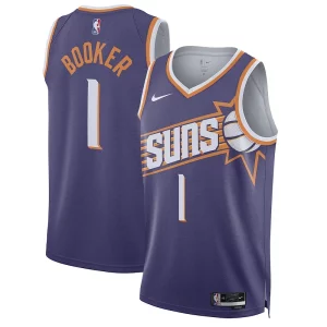 Devin Booker Phoenix Suns Exceptionnel Nike Unisex Swingman Jersey Association Edition Purple