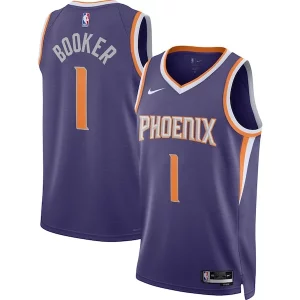 Devin Booker Phoenix Stylish Suns Nike Unisex Swingman Jersey Icon Edition Purple/White
