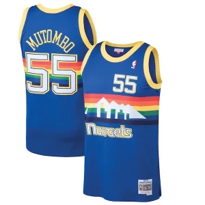 Dikembe Mutombo Incontournable Denver Nuggets 1991/92 Hardwood Classics Swingman Jersey Blue