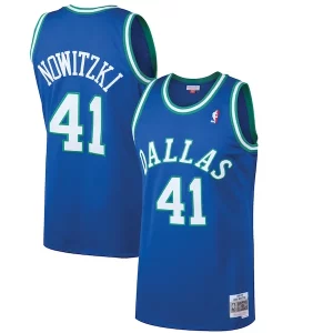 Dirk Nowitzki Dallas Haut de gamme Mavericks 1998/99 Hardwood Classics Swingman Jersey Blue