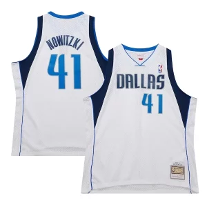 Dirk Nowitzki Dallas Vibrant Mavericks 2010/11 Hardwood Classics Swingman Jersey White