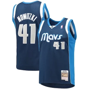 Dirk Bold Nowitzki Dallas Mavericks 2011/12 Hardwood Classics Swingman Jersey Navy