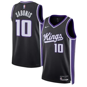 Domantas Sabonis Sacramento Kings Classique Nike Unisex Swingman Jersey Icon Edition Black
