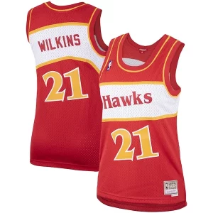 Dominique Wilkins Atlanta Hawks Women's Hardwood Classics Swingman Superbe Jersey Red