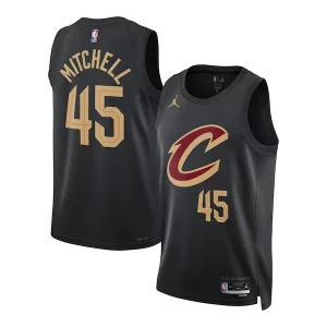Donovan Mitchell Cleveland Cavaliers Jordan Brand Unisex Vibrant Swingman Jersey Statement Edition Black