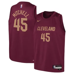 Donovan Mitchell Cleveland Cavaliers Nike Youth Gracieux Swingman Jersey Icon Edition Wine