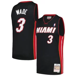 Dwyane Wade Miami Haut de gamme Heat 2012/13 Hardwood Classics Swingman Jersey Black