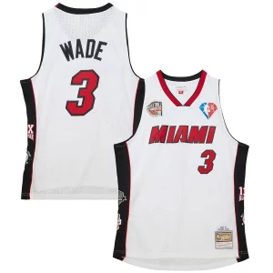 Dwyane Wade Confortable Miami Heat Unisex Hall of Fame Class of 2023 Throwback Swingman Jersey White