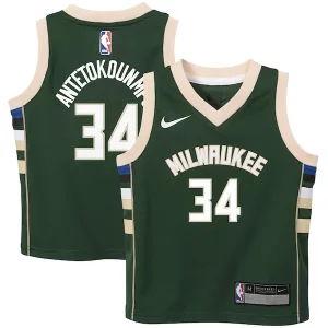 Giannis Antetokounmpo Milwaukee Bucks Nike Preschool Swingman Player Jersey Icon Edition Hunter Prime Green