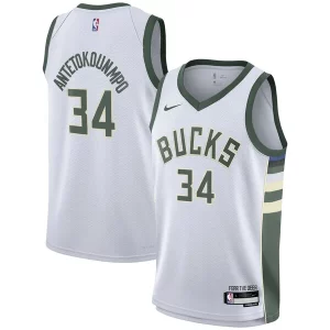 Giannis Antetokounmpo Milwaukee Bucks Nike Youth Swingman Collectible Jersey Association Edition White