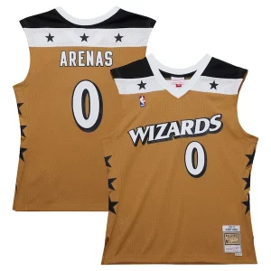 Gilbert Arenas Washington Éclatant Wizards 2006/07 Hardwood Classics Swingman Jersey Gold
