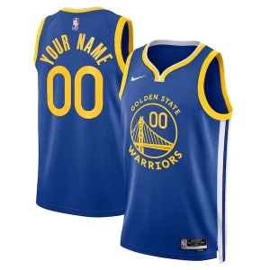 Golden Bold State Warriors Nike Unisex Swingman Custom Jersey Royal Icon Edition