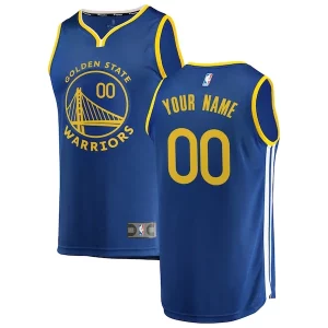 Golden State Warriors Youth 2019/20 Fast Break Custom Replica Jersey Personalisable Royal Icon Edition