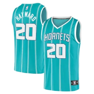 Gordon Hayward Charlotte Hornets Splendide 2020/21 Fast Break Replica Player Jersey Teal Icon Edition