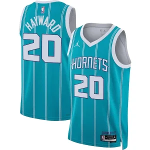Gordon Hayward Charlotte Hornets Jordan Brand Unisex Swingman Jersey Icon Moderne Edition Teal