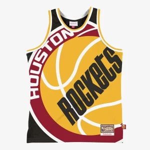 Houston Rockets Hardwood Classics Blown Out Fashion Jersey Black Élégant