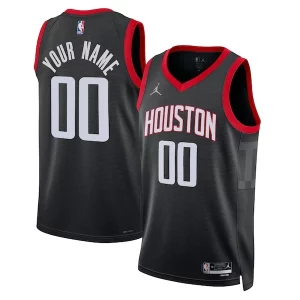Houston Rockets Jordan Brand Unisex 2022/23 Swingman Custom Jersey Statement Gracieux Edition Black